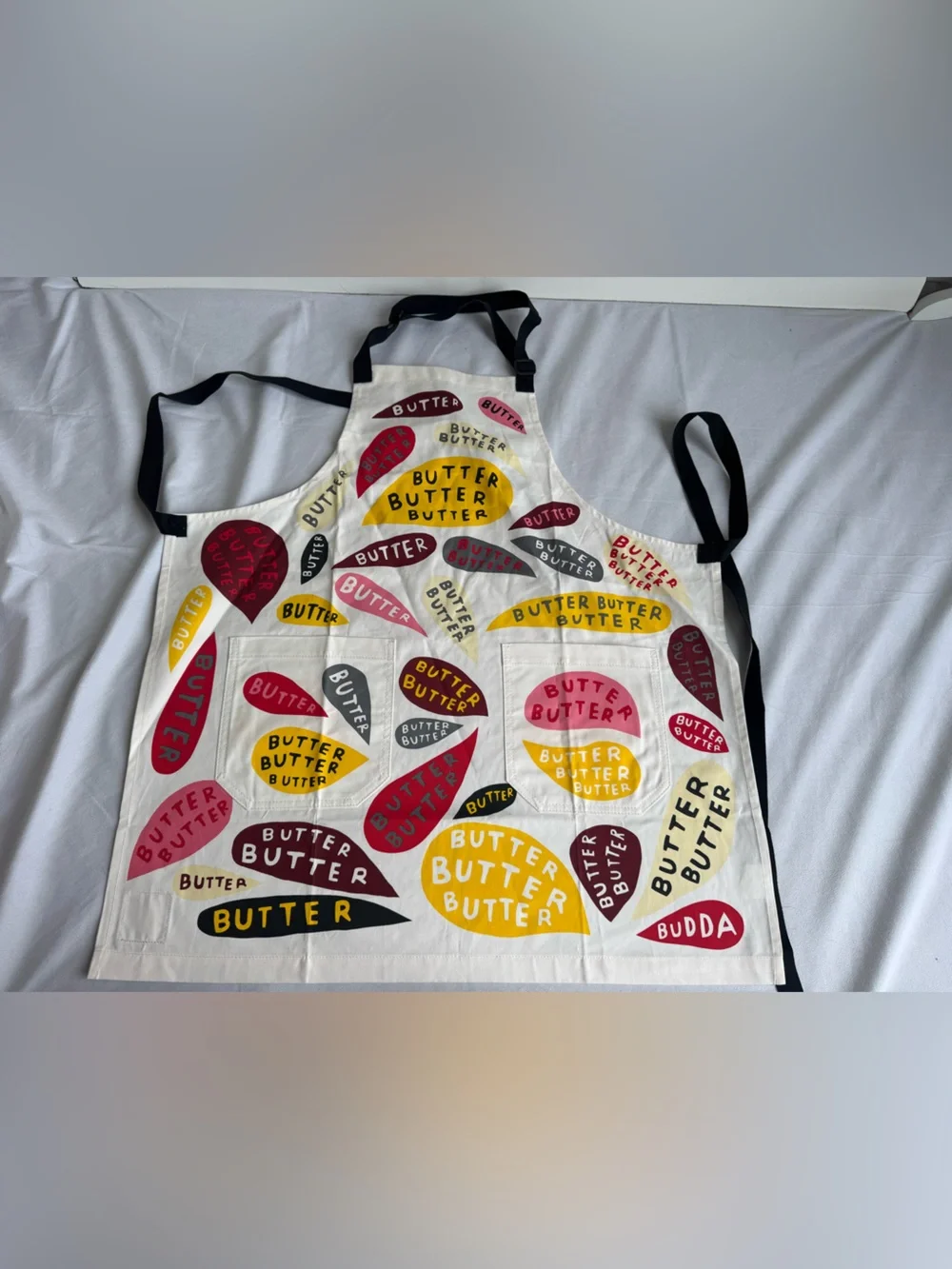 Blue Q Butter Butter Butter apron playful‎ colorful butter heavy cotton twill